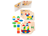 Geometrische figuren maken – patronen leggen, spiegelen en ontdekken
