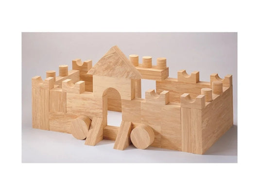 Bouwstenen Soft Wood – 68-delige EVA Foam Bouwset