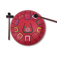 TAMBÚ 8 – 11-tonen Handpan Drum – Scarlet Sunset (mat rood)