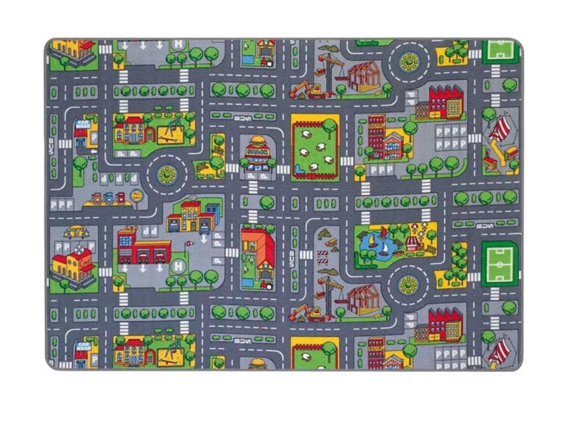Verkeersmat 140 x 200 cm – Voor Kleinere Auto's