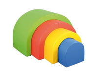 Soft Regenboog Tunnels – 4-delige Bouw- en Speelset