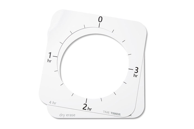 Extra tijdsduurplaten en set markers voor Time Timer® MAX