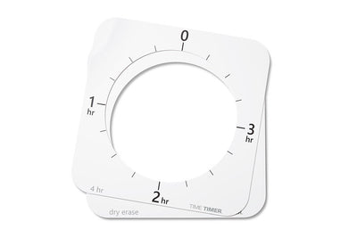 Extra tijdsduurplaten en set markers voor Time Timer® MAX