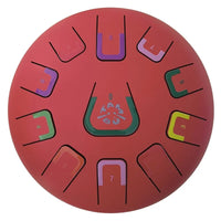 TAMBÚ 8 – 11-tonen Handpan Drum – Scarlet Sunset (mat rood)