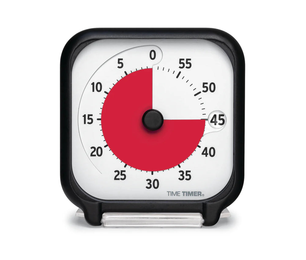 Time Timer® Original Pocket 60 minuten (Small) Zwart met rode schijf