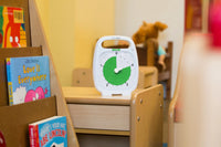 Time Timer® PLUS 5 Minuten – Wit met Groene Schijf | Compacte Visuele Timer