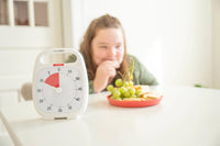 Time Timer® PLUS 60 Minuten – Wit met Rode Schijf | Draagbare Visuele Timer