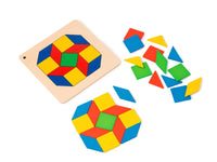 Geometrische figuren maken – patronen leggen, spiegelen en ontdekken