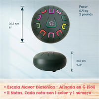 TAMBÚ 8 – 11-tonen Handpan Drum – Wild Jungle (mat diepgroen)