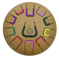 TAMBÚ 8 – 11-tonen Handpan Drum – Golden Stars (mat goud)