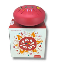 TAMBÚ 8 – 11-tonen Handpan Drum – Scarlet Sunset (mat rood)