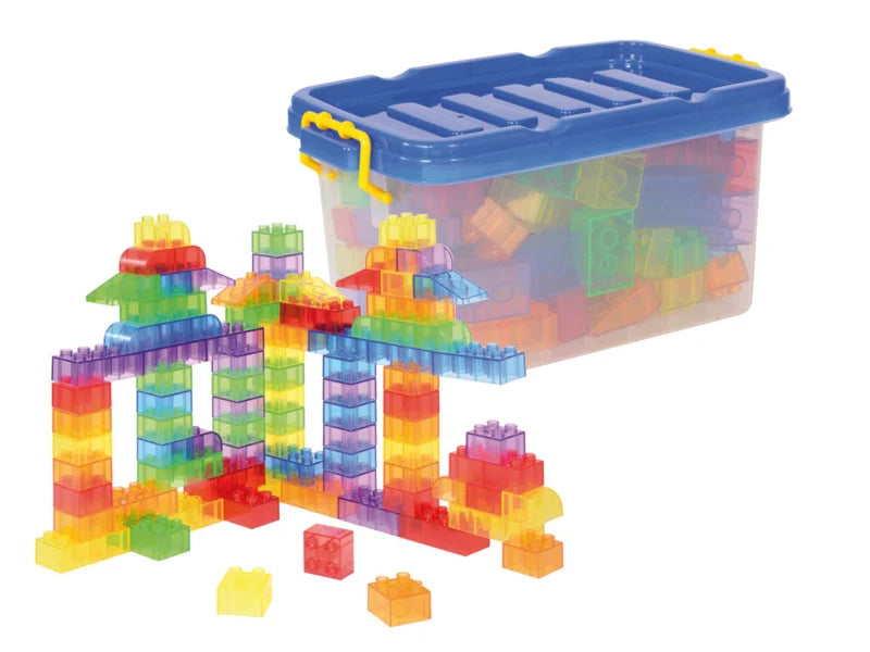 Transparante Bouwstenen – 90-delige Set in 6 Kleuren