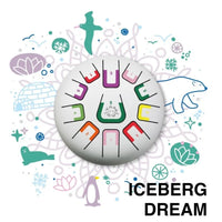 TAMBÚ 8 – 11-tonen Handpan Drum – Iceberg Dream (mat wit)
