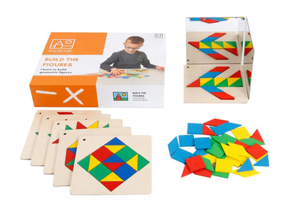 Geometrische figuren maken – patronen leggen, spiegelen en ontdekken