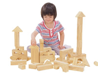 Bouwstenen Soft Wood – 68-delige EVA Foam Bouwset