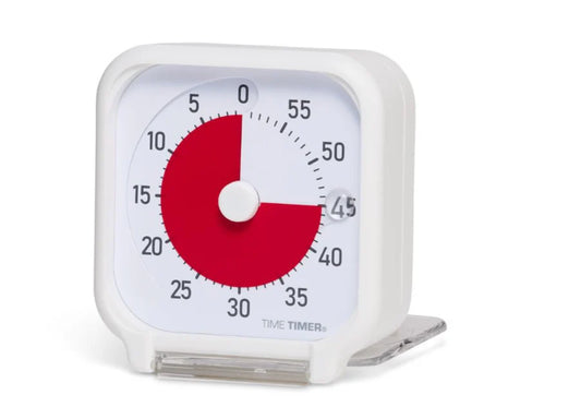 Time Timer® Original Pocket 60 minuten (Small) Wit met rode schijf