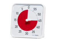 Time Timer® Original Medium – Wit met Rode Schijf | Visuele Timer 60 Minuten