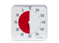 Time Timer® Original Medium – Wit met Rode Schijf | Visuele Timer 60 Minuten