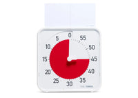 Time Timer® Original Medium – Wit met Rode Schijf | Visuele Timer 60 Minuten
