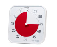 Time Timer® Original Large – Wit met Rode Schijf | Visuele Timer 60 Minuten