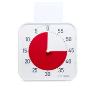 Time Timer® Original Large – Wit met Rode Schijf | Visuele Timer 60 Minuten