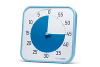 Time Timer® Original Large – Wit met Blauwe Schijf | Visuele Timer 60 Minuten
