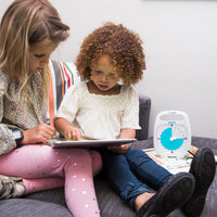 Time Timer® PLUS 20 Minuten – Wit met Blauwe Schijf | Draagbare Visuele Timer