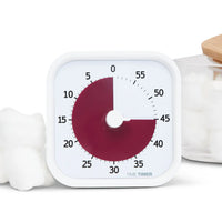 Time Timer® MOD Home Edition 60 Minuten – Combiset Cottonball White + Hoes