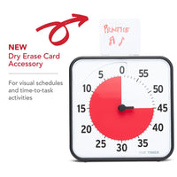 Time Timer® Original Medium – Zwart met Rode Schijf | Visuele Timer 60 Minuten