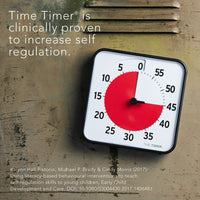 Time Timer® Original Medium – Zwart met Rode Schijf | Visuele Timer 60 Minuten