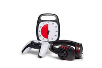 Time Timer® PLUS 60 Minuten – Zwart met Rode Schijf | Draagbare Visuele Timer