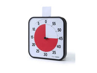 Time Timer® Original Large – Zwart met Rode Schijf | Visuele Timer 60 Minuten