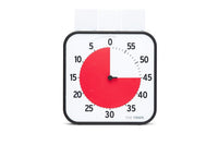 Time Timer® Original Large – Zwart met Rode Schijf | Visuele Timer 60 Minuten