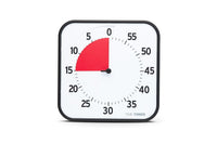 Time Timer® Original Large – Zwart met Rode Schijf | Visuele Timer 60 Minuten
