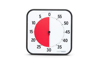 Time Timer® Original Large – Zwart met Rode Schijf | Visuele Timer 60 Minuten