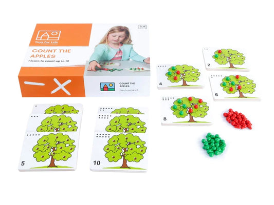 Tel de appels – rekenen tot 10 met rode en groene appels