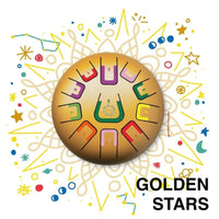 TAMBÚ 8 – 11-tonen Handpan Drum – Golden Stars (mat goud)