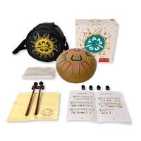 TAMBÚ 8 – 11-tonen Handpan Drum – Golden Stars (mat goud)