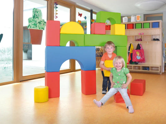 Grote Soft Bouwstenen 15-delig – Afwasbare Foam Bouwblokken