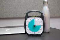 Time Timer® PLUS 120 Minuten – Make Time Edition | Zwart met Blauwe Schijf