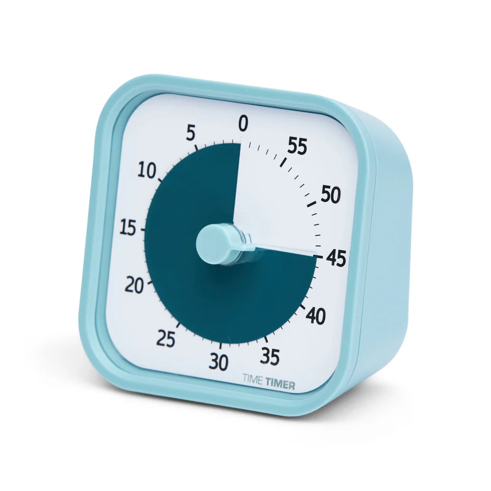 Time Timer® MOD Home Edition 60 Minuten – Combiset Lake Day Blue + Hoes