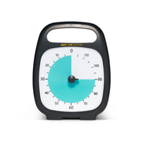 Time Timer® PLUS 120 Minuten – Make Time Edition | Zwart met Blauwe Schijf