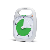 Time Timer® PLUS 5 Minuten – Wit met Groene Schijf | Compacte Visuele Timer