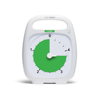 Time Timer® PLUS 5 Minuten – Wit met Groene Schijf | Compacte Visuele Timer